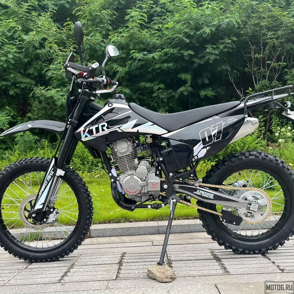 Эндуро мотоцикл KTR 07 Black – 250 куб, надежность и мощность для бездорожья